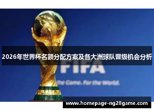 2026年世界杯名额分配方案及各大洲球队晋级机会分析
